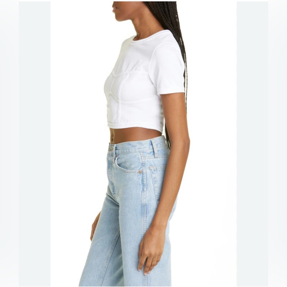 ALC Wren cropped white tee size M - Picture 4 of 9